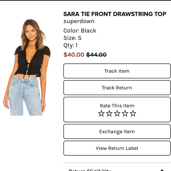 Revolve superdown top - Picture 6 of 6